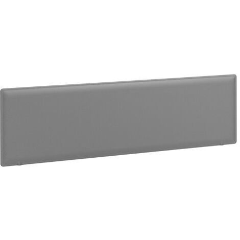 Panneau acoustique L 160 cm pour bureaux bench - Arch gris perle - fixation blanche - Maxiburo (1/3)