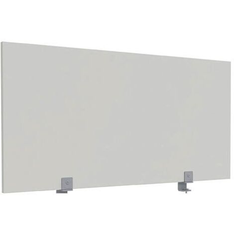 Écran de séparation KL bois antibactérien L 120 x H 60 cm - gris - Maxiburo (1/4)