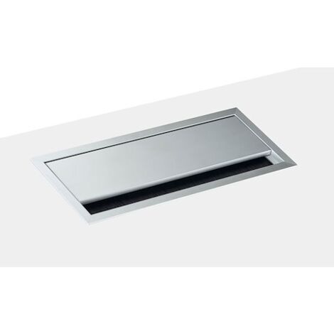 Top access en métal L 24 x P 10 cm – Prédécoupé pour installation facile – Aluminium pour connectique – Pour espaces confinés