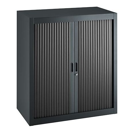 Armoire à rideaux démontables Economique 100 x 90 cm anthracite-noir - Maxiburo