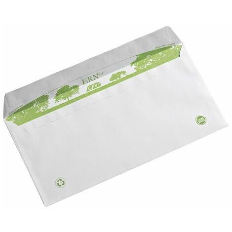 Pack de 25 Enveloppes Blanches format DL avec fenêtre - 22 x 11 cm