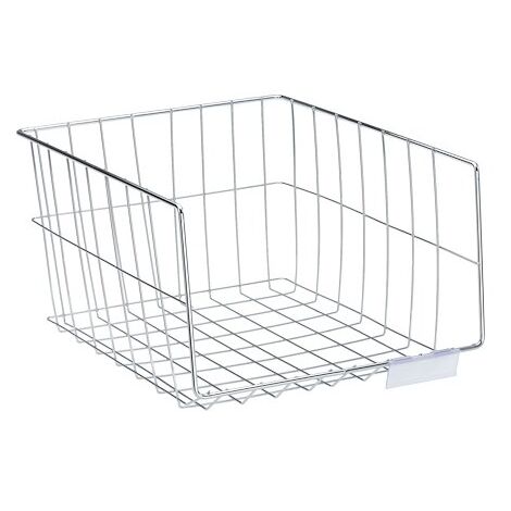 Corbeille à courrier fil métal hauteur 18 cm