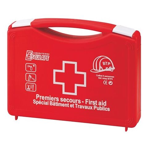 Coffret secours 5 personnes BTP Esculape (1/2)