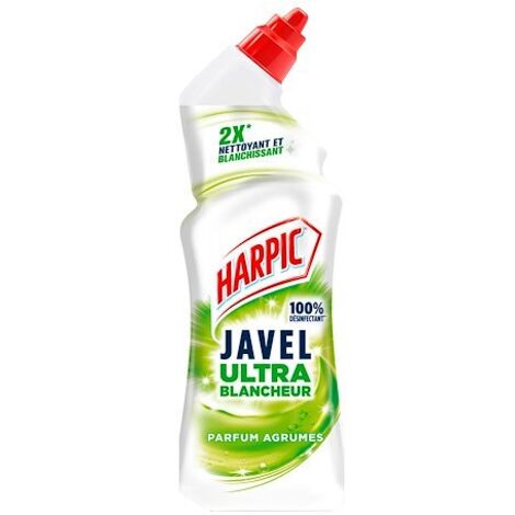 Gel WC Harpic javel triple action, citron-pamplemousse - 750 ml