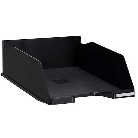 Corbeille à courrier maxi format Exacompta noir - Lot de 4 (1/2)