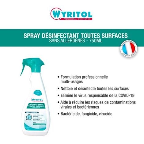 Détergent désinfectant Wyritol - spray 750 ml
