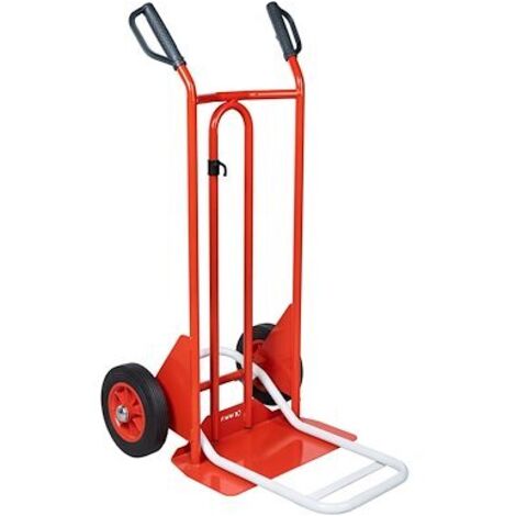 Diable double pelle fixe et rabattable - Charge 250 Kg (1/3)