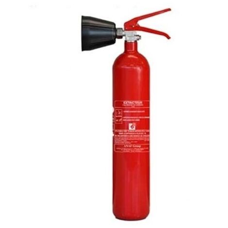 Extincteur à poudre 2kg – Poudre ABC – Manomètre de pression – Certifié CE 0029 et NF EN 3 – Pour feux classe 13A 89B - C – Anaf