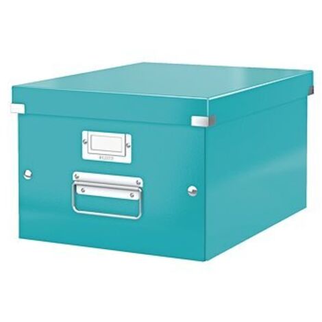 Boîte de rangement carton Leitz Click&Store Wow H 20 x L 28 x P 36,8 cm menthe