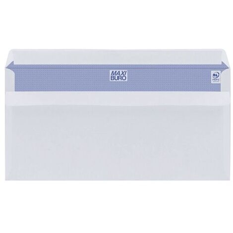 Enveloppe GPV blanche 110 x 220 mm imprimable - format DL