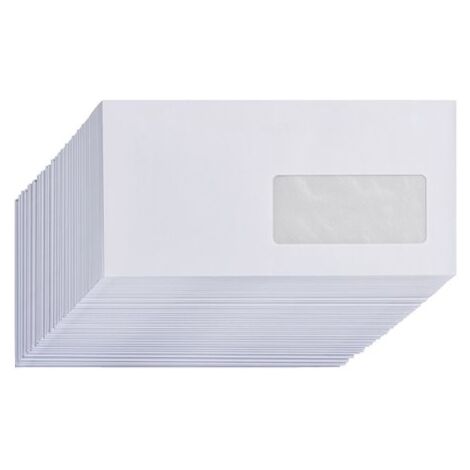 Enveloppe blanche 114 x 229