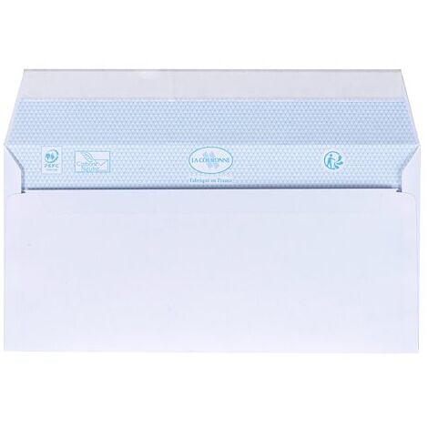 Enveloppe blanche 90 g/m² - Boîte de 200 - GPV