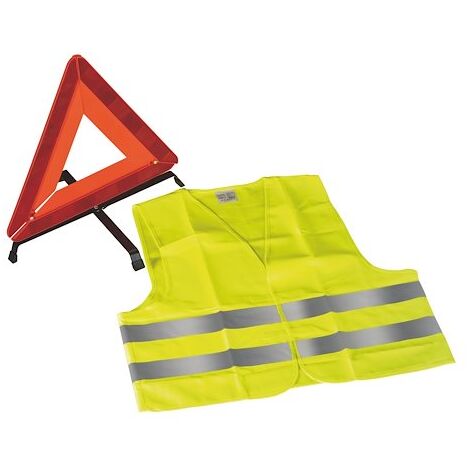 Kit sécurité de pré-signalisation pour voiture gilet jaune et