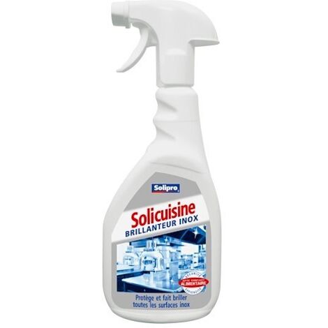 Nettoyant spray Solipro Soli inox brillanteur - 500 ml