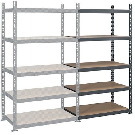 Rayonnage industriel - Elément suivant H 200 x L 130 x P 60 cm - Maxiburo (1/2)