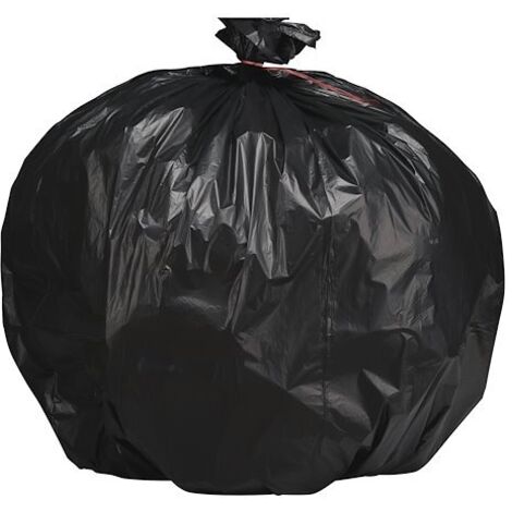Sac poubelle 100 litres gris économique - Paquet de 200 - Maxiburo