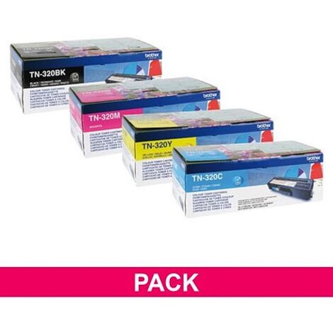 Brother TN320 Pack toner noir + couleur pour imprimante laser (1/2)