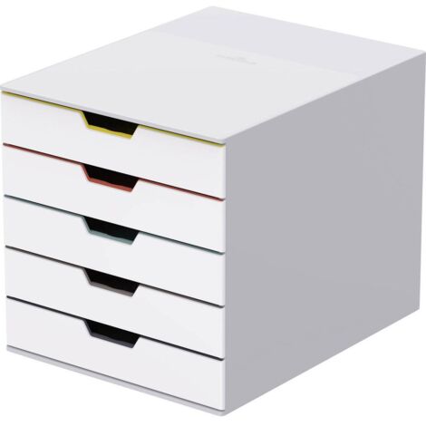 Module de classement Durable Varicolor® 5 tiroirs - Blanc (1/6)