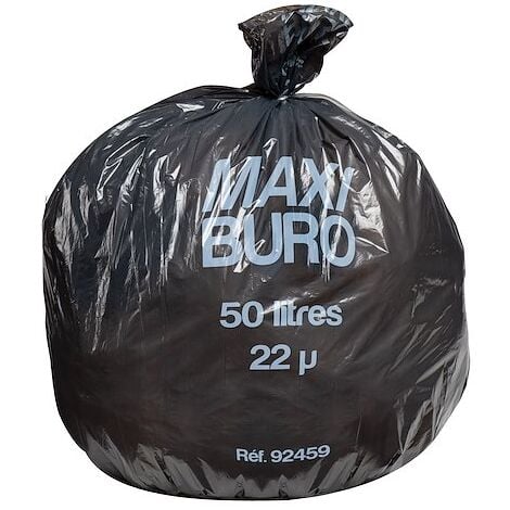 Sac poubelle 50/60 litres à liens coulissants Brabantia H blanc - 10 sacs  sur