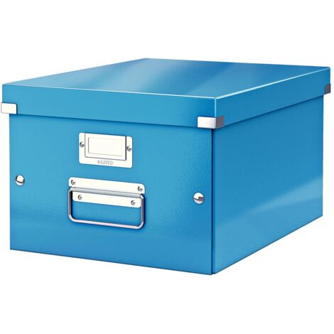 LEITZ Esselte Leitz Boîte de rangement Click & Store - Panneaux MDF - Polypropylène (PP) - Bleu - A4 - Portrait - 1 tiroir(s) - Classeur - Catalogue - Enveloppe - Chemise - Dossier - Dossier suspendu