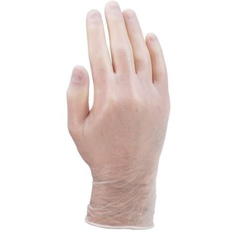 Gants jetables vinyle non poudré - Boîte de 100 gants - taille S - Maxiburo