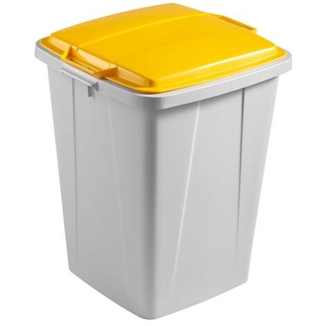 Poubelle Durabin 90 litres tri sélectif Durable, couvercle jaune (1/3)