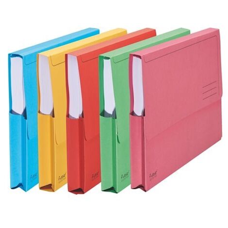 Paquet de 50 chemises 2 rabats 24x32cm Couleurs assorties | Greenweez