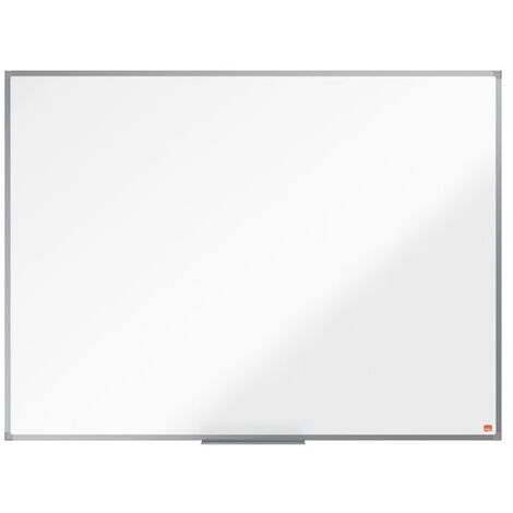 Tableau blanc magnétique 120x90 cm – Surface en acier laqué – Cadre en aluminium anodisé – Fixation par coins avec kit inclus – Nobo (1/7)