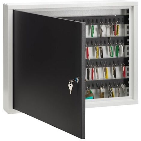 Armoire 60 clés fermeture à clé gris clair (1/2)