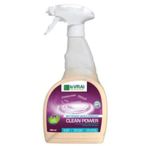 Nettoyant multi usages ultra puissant 750ml – Élimine encres indélébiles et goudrons – Pour surfaces stratifiées, bois et inox – Odeur fraîche de pin – Le Vrai Professionnel