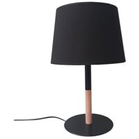 Lampe de table led ANNIKA - Aluminor - 6.5 W - noir/bois