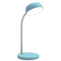 Lampe de bureau Led intégrée Tamy Unilux - 6 W - Bras flexible - bleu