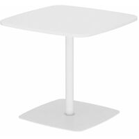 Table de réunion/restauration 2 places L 80 x P 80 cm - Tamaris - blanc
