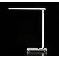 Lampe design, Lampe de bureau led Bob tactile Blanc en Metal, Aluminor