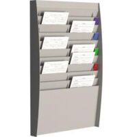 Trieur mural 20 cases plastique horizontal gris