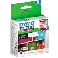 Etiquette résistante 25x54 mm Dymo 1976411 blanche - Rouleau de 160
