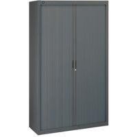 Armoire à rideaux démontables 200 x 120 cm anthracite - portes anthracite - Maxiburo
