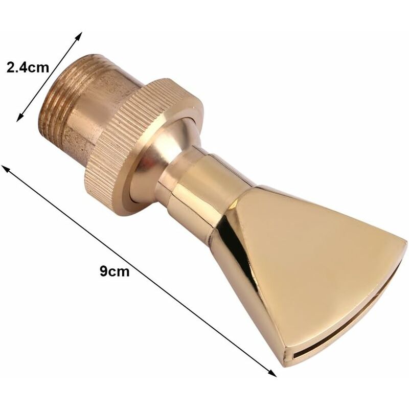 Niiyen Buse de Fontaine 1/2 DN15 et 3/4 DN20 en Laiton en Forme de Ventilateur Buse de Fontaine en Laiton Tête de pulvérisation d'arroseur résistant à la Corrosion et Durable en Utilisation 