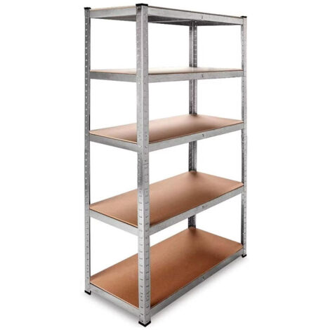DASCK - Estantería Metálica Galvanizada 875kg 5 Baldas (180 x 90 x 40 cm) Almacenamiento Taller