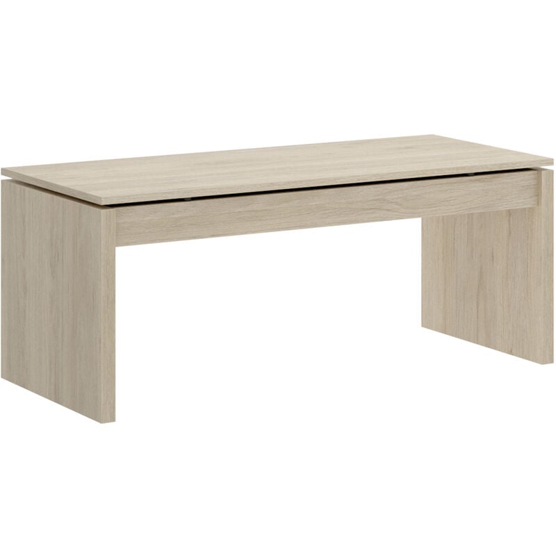 Mesa de centro elevable color Natural 43x102x50 cm - Modelo SIDE