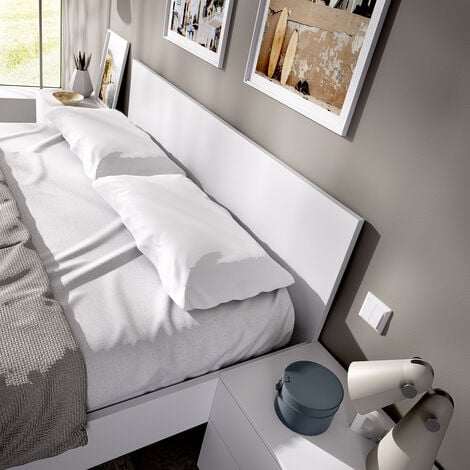 Estructura de Cama 150 cm Blanco 85x156x192 cm - ELY