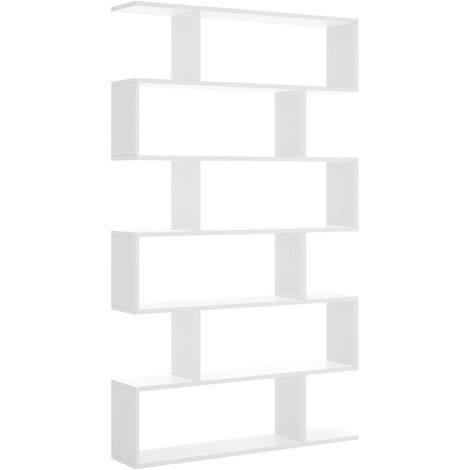 DEKIT - Estantería Alta para almacenaje de color Blanco Brillo - 190x80x25 cm - Modelo LIS (1/8)
