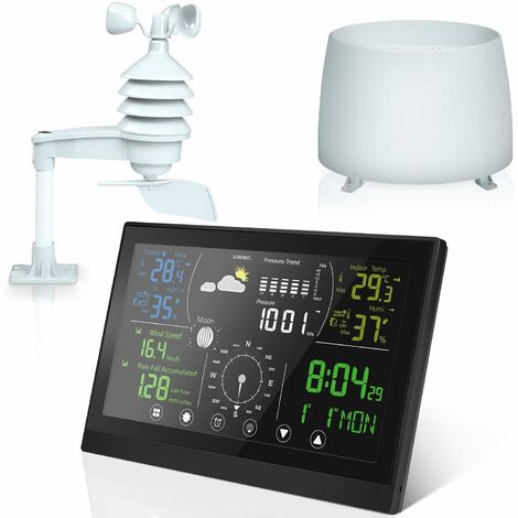 Station météo thermomètre numérique sans fil design original capteur ventouse 