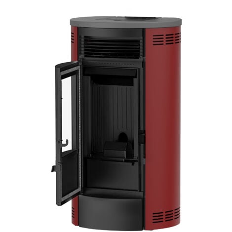 Luft-Pelletofen Flavia 9,5 kW Sannover Bordeaux