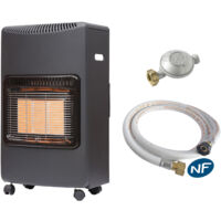 Gasheizofen Infrarot Loros Sannover 4200 W + Verbindungsset