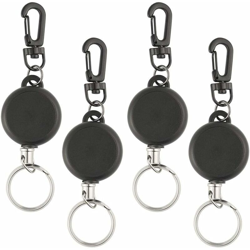 Durable 194927 KEY CLIP, Lot de 24 Porte-Clés avec Porte-Étiquette