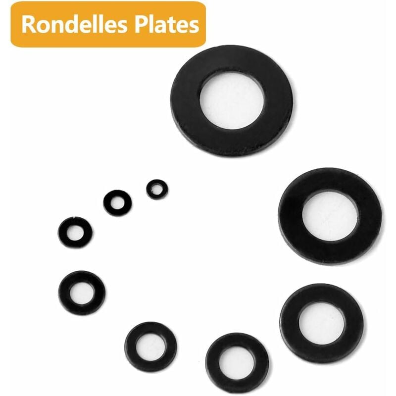 50 Pcs Rondelles Plates en Acier Allié Zingué Galvanisé, (Tailles: M8) Rondelle  Plate pour L'étanchéité des Vis, Bagues D'étanchéité, Accessoires de ISO  7089 DIN 125 (8mm x 16mm) : : Cuisine et