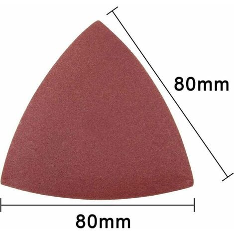 FEIN Papier abrasif triangulaire velcro, oxyde d'aluminium pour outil  oscillant, grain 120