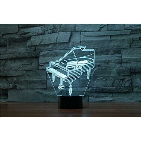 STOL 3D Illusion Veilleuse, Led Table Desk Lamps, 16 Couleurs Usb Charge  Éclairage Décoration De Chambre