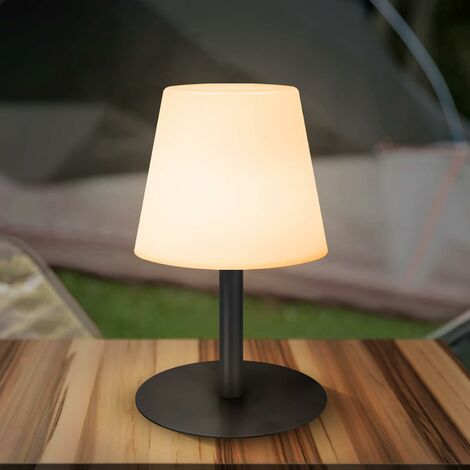 Lampe de Chevet Sans Fil, Rechargeable Lampe LED Sans Fil a Pile,  Multicolore & Blanc Chaud Réglable Veilleuse, USB Lampe de Table IP44  Étanche pour